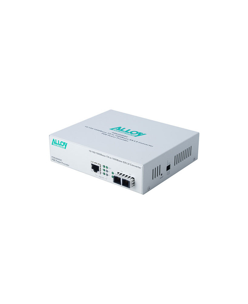 Buy Alloy 10/100/1000Base-T PoE+ RJ-45 to 1000Base-SX Multimode (SC) Converter POE3000SC