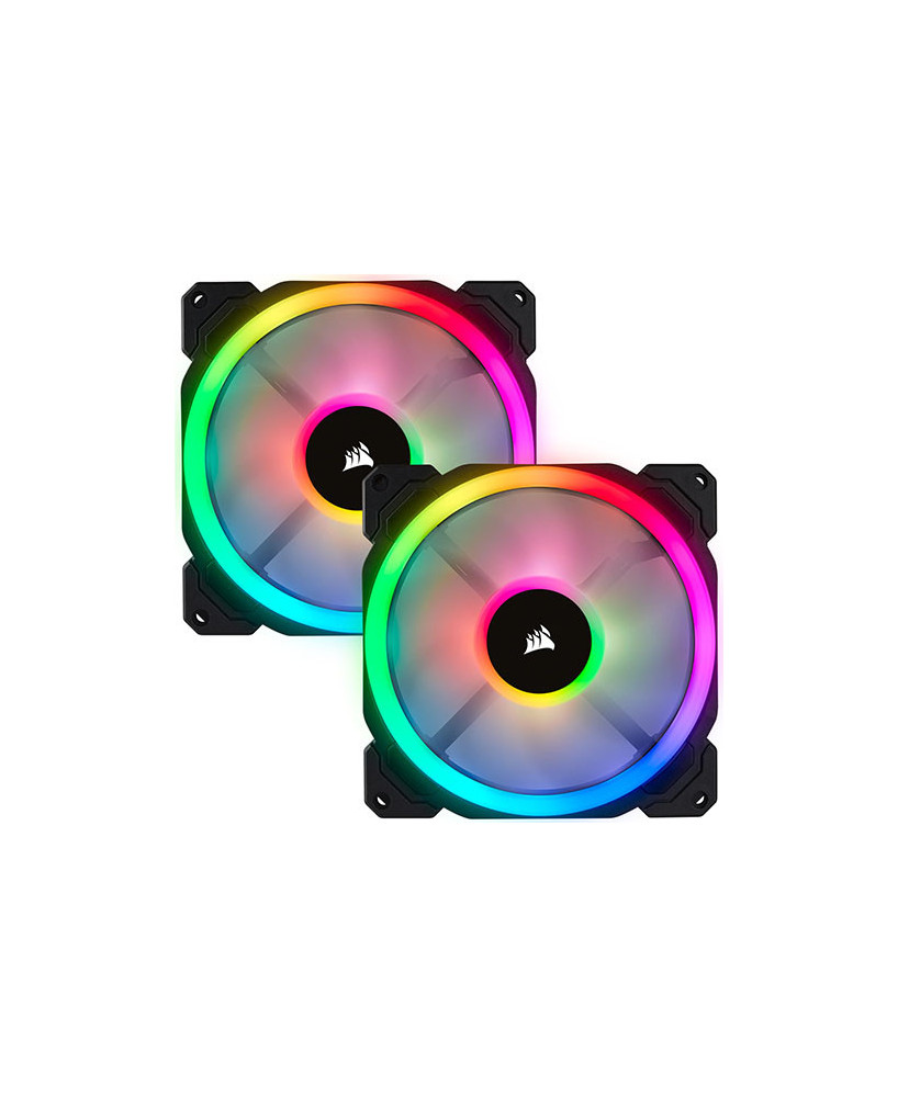 Buy Corsair 2 -Pack LL140 RGB 140mm Dual Light Loop RGB LED PWM Fan with Lighting Node PRO CO-9050074-WW