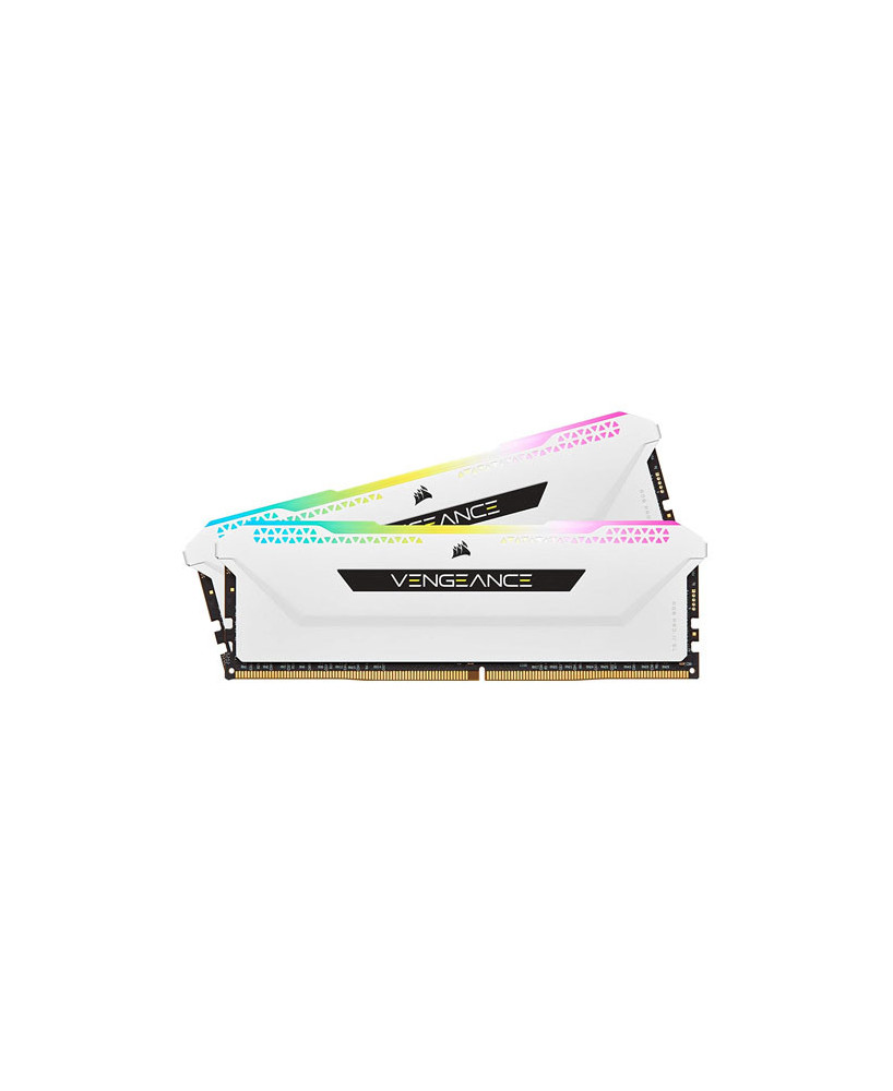 Buy Corsair VENGEANCE RGB PRO SL 32GB (2x16GB) DDR4 DRAM 3600MHz C18 Memory Kit CMH32GX4M2D3600C18W in White