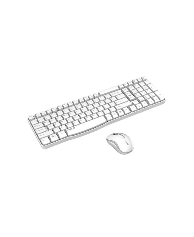 Buy Rapoo X1800S 2.4GHz Wireless Optical Keyboard and Mouse in White X1800S-WHITE