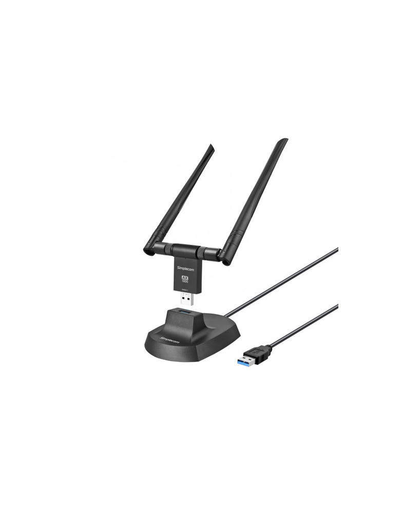 Buy Simplecom NW811 AX1800 Dual Band WiFi 6 USB Adapter 802.11ax with 2x 5dBi High Gain Antennas (NW811)