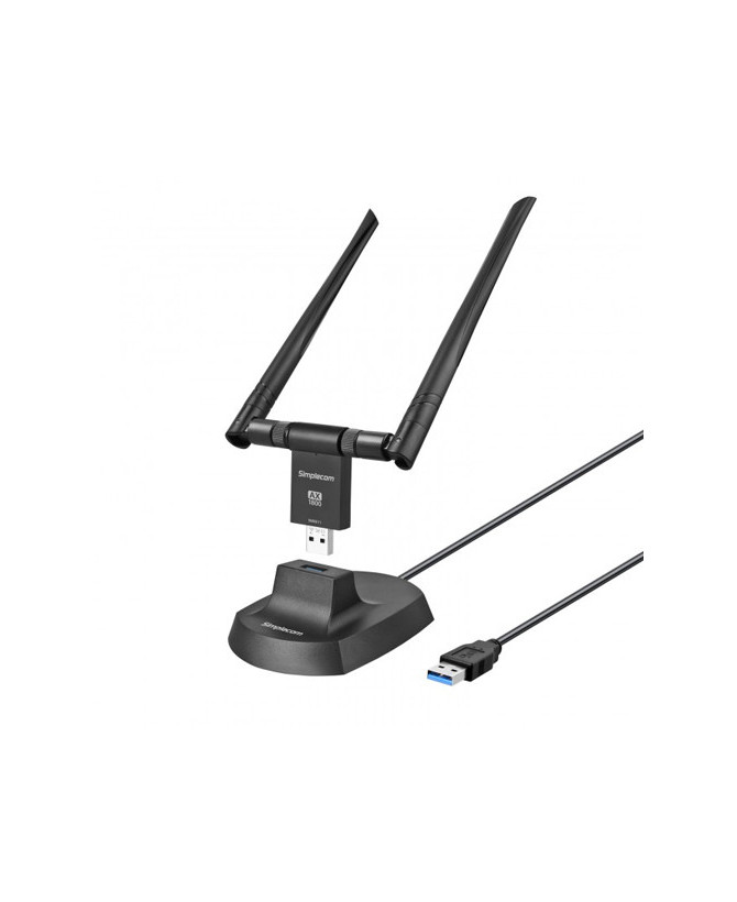 Buy Simplecom NW811 AX1800 Dual Band WiFi 6 USB Adapter 802.11ax with 2x 5dBi High Gain Antennas (NW811)