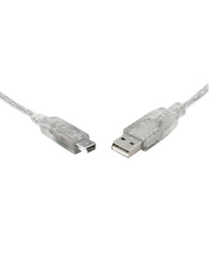 Buy 8Ware 3m A to B 5-pin UL Approved USB 2.0 Cable in Transparent Metal Sheath UC-2003ABN