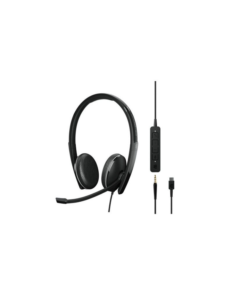 Buy EPOS | Sennheiser ADAPT 165T USB-C II Stereo Headset with 3.5mm Jack and USB-C Connectivity 1000906