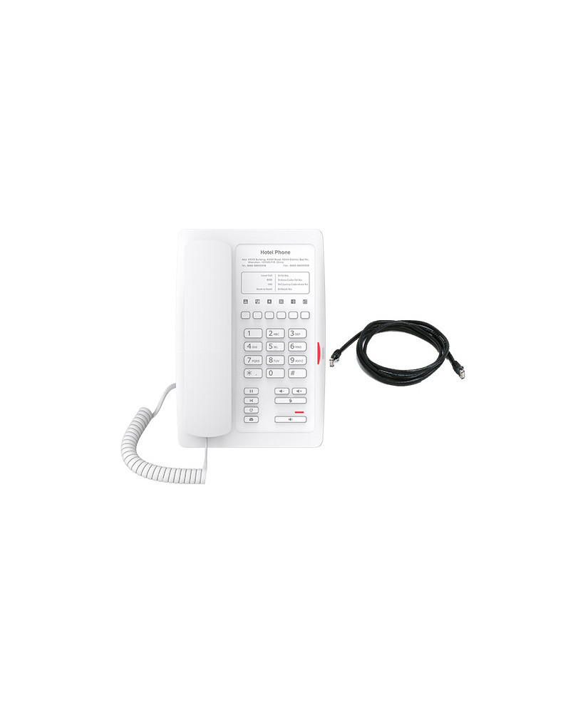 Fanvil H3-W 1-Line Entry-Level Hotel IP Phone in White - No Display