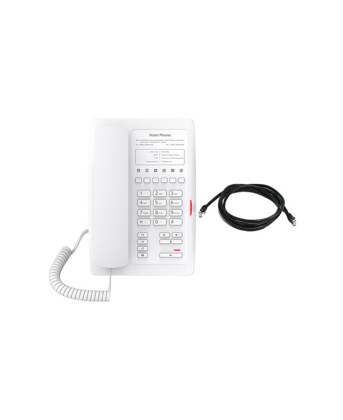 Fanvil H3-W 1-Line Entry-Level Hotel IP Phone in White - No Display