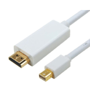 Buy Astrotek 1m Mini DisplayPort Male to HDMI Male in White Video Adapter Cable AT-MINIDPHDMI-1