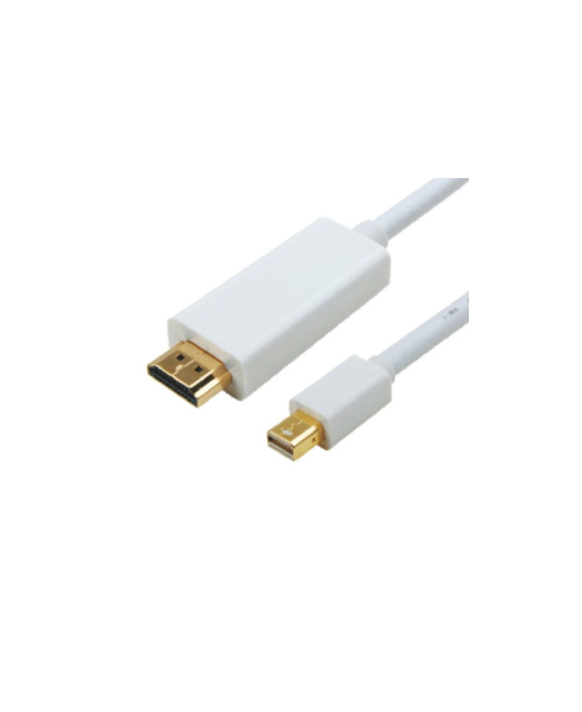 Buy Astrotek 1m Mini DisplayPort Male to HDMI Male in White Video Adapter Cable AT-MINIDPHDMI-1