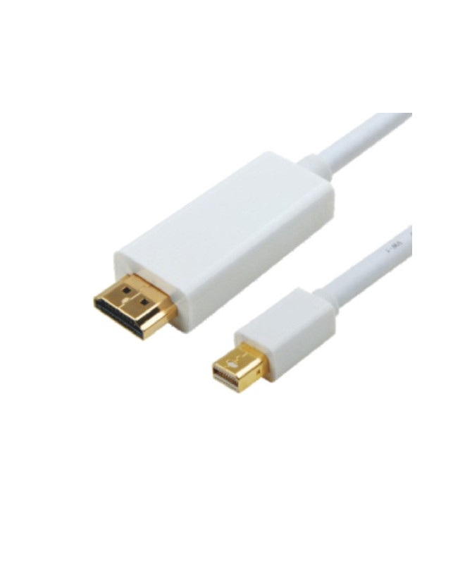 Buy Astrotek 1m Mini DisplayPort Male to HDMI Male in White Video Adapter Cable AT-MINIDPHDMI-1