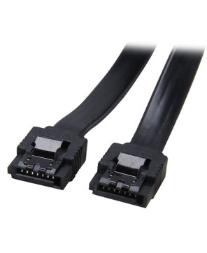 Buy Astrotek 30cm SATA 3.0 Data Cable with Latch in Black AT-SATA3NB-180D