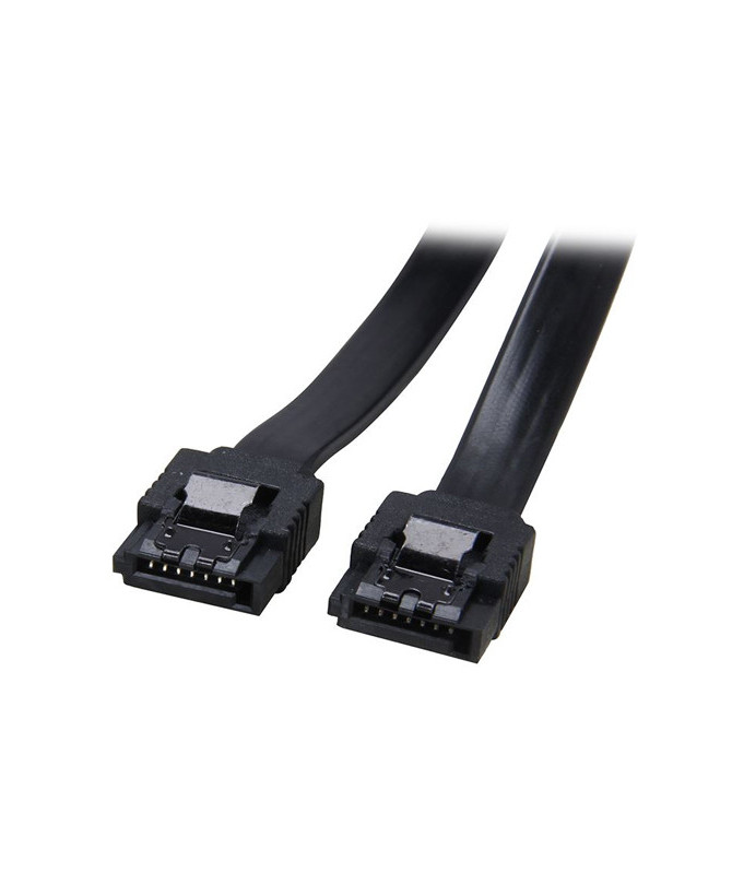 Buy Astrotek 30cm SATA 3.0 Data Cable with Latch in Black AT-SATA3NB-180D