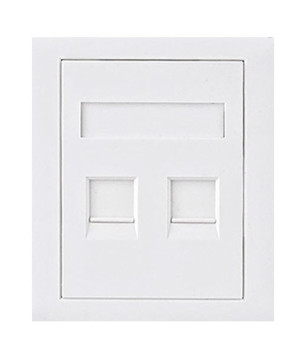 Buy Astrotek 2-Port Socket CAT5e RJ45 Network Wall Face Plate ATP-SC-5E-2