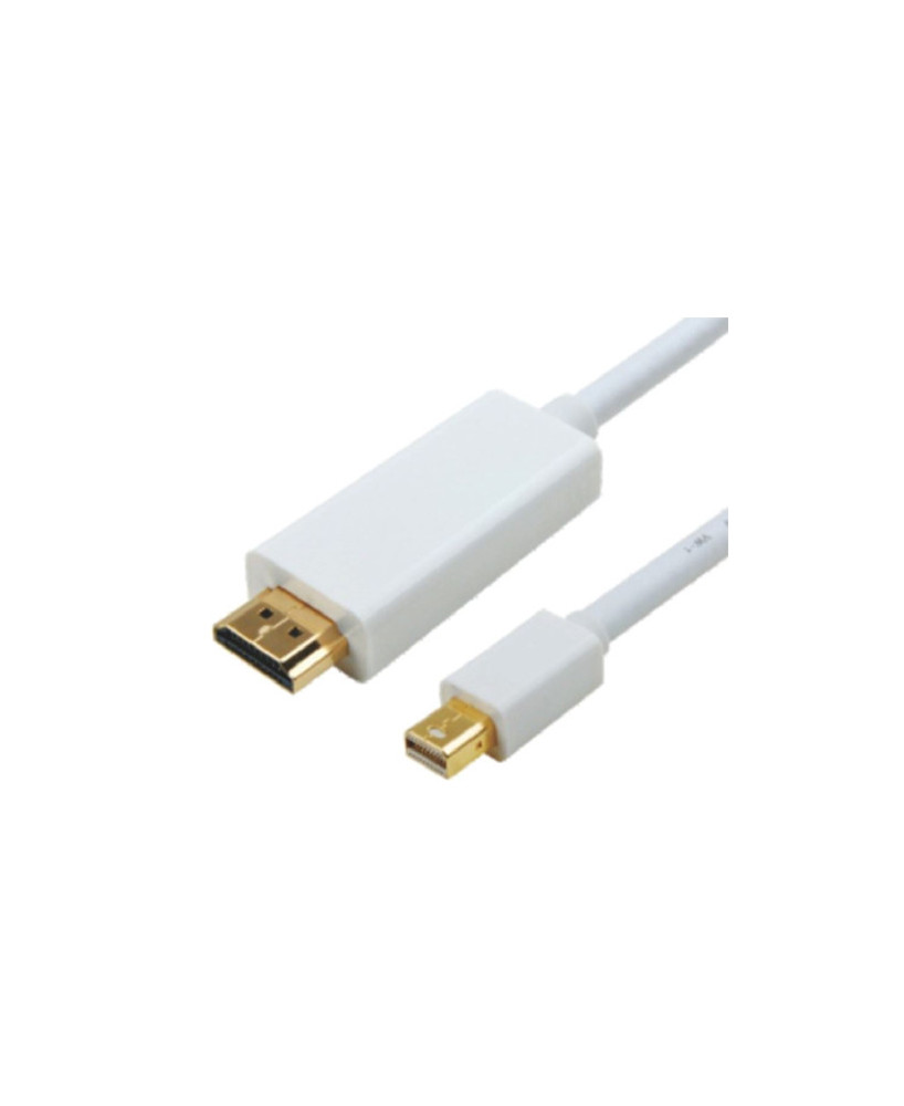 Buy Astrotek 3m Mini DisplayPort Male to HDMI Male Video Adapter Cable in White AT-MINIDPHDMI-3