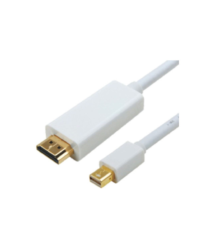 Buy Astrotek 3m Mini DisplayPort Male to HDMI Male Video Adapter Cable in White AT-MINIDPHDMI-3