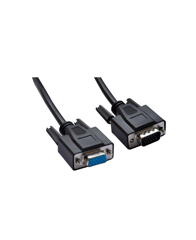 Buy Astrotek 4.5m VGA Male to VGA Female Extension Cable in Black AT-VGAEXT-MF-4.5M