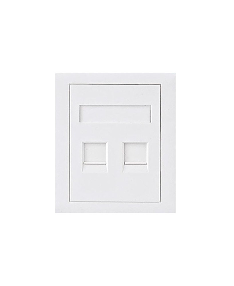 Astrotek Cat6 Rj45 Wall Face Plate 86x86mm 2 Port Socket Kit ATP-SC-6-2