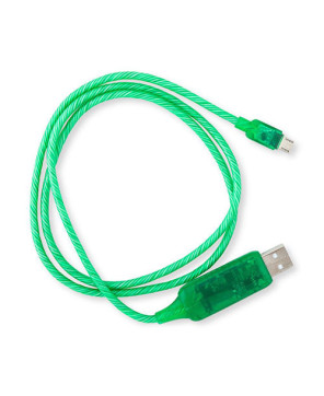 Buy Astrotek 1m LED Micro USB-Charger Cable in Green CK-VS802-GN