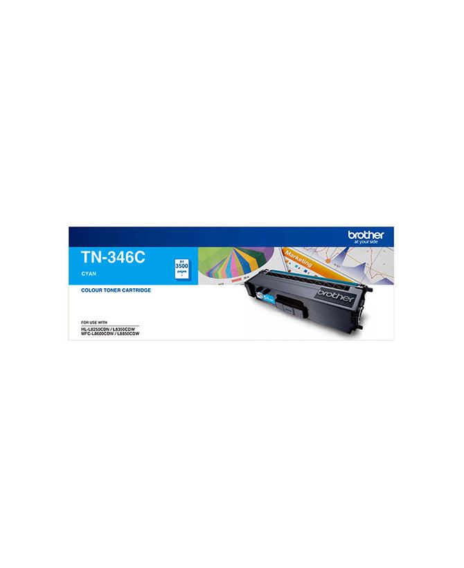 Buy Brother Cyan High Yield Toner TN-346C for L8250CDN, L8350CDW, L8600CDW and L8850CDW