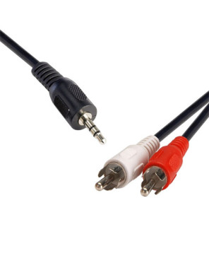 Buy 8Ware 2m 3.5 Stereo Plug to 2 x RCA Plug Cable QK-8057