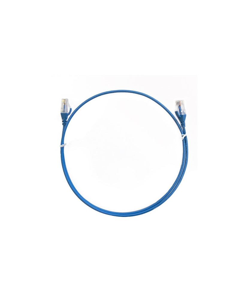 8Ware 2m Premium Ultra Thin CAT6 RJ45 Ethernet Network LAN UTP Patch Cord in Blue CAT6THINBL-2M