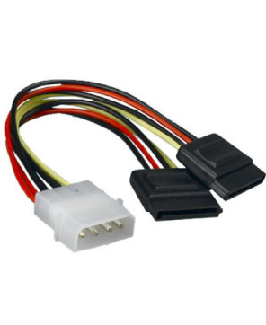 Buy Astrotek 4 Pins to 2x 15-Pins 18AWG RoHS Internal Power to SATA Molex Cable AT-MOLEX-TO-SATAX2