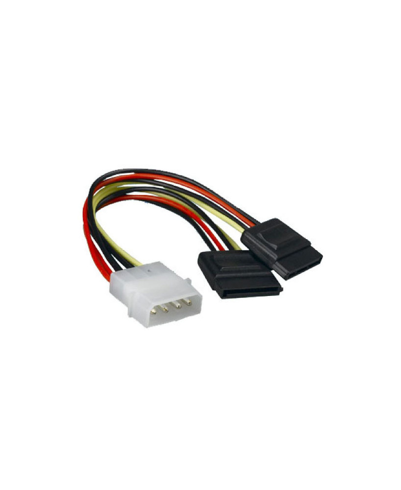 Buy Astrotek 4 Pins to 2x 15-Pins 18AWG RoHS Internal Power to SATA Molex Cable AT-MOLEX-TO-SATAX2