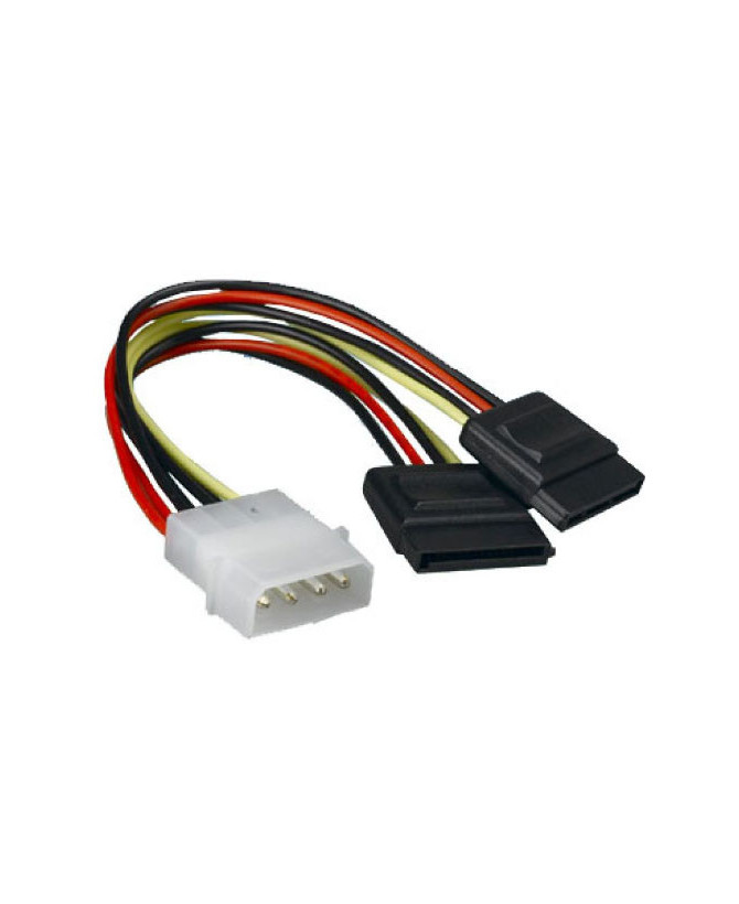 Buy Astrotek 4 Pins to 2x 15-Pins 18AWG RoHS Internal Power to SATA Molex Cable AT-MOLEX-TO-SATAX2