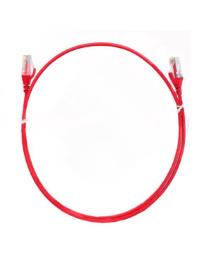 8Ware 0.25m Premium Ultra Thin CAT6 RJ45 Ethernet Network LAN UTP Patch Cord in Red CAT6THINRD-025