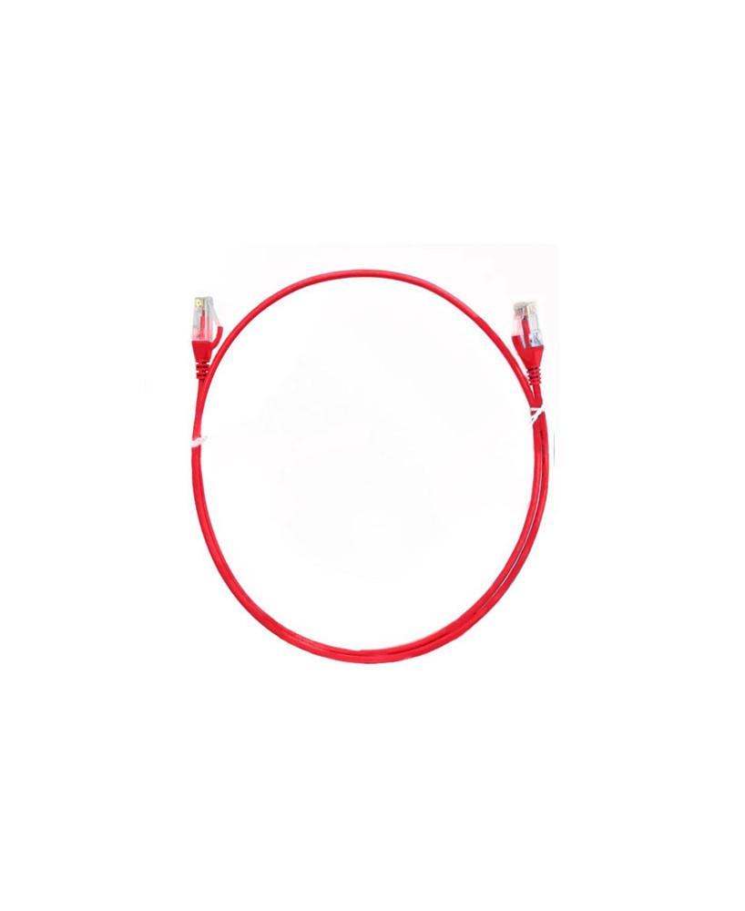 8Ware 0.25m Premium Ultra Thin CAT6 RJ45 Ethernet Network LAN UTP Patch Cord in Red CAT6THINRD-025