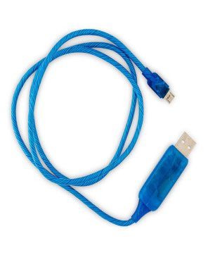 Buy Astrotek 1m LED Light Up Visible Flowing Micro USB Charger Data Cable in Blue CK-VS802-BL