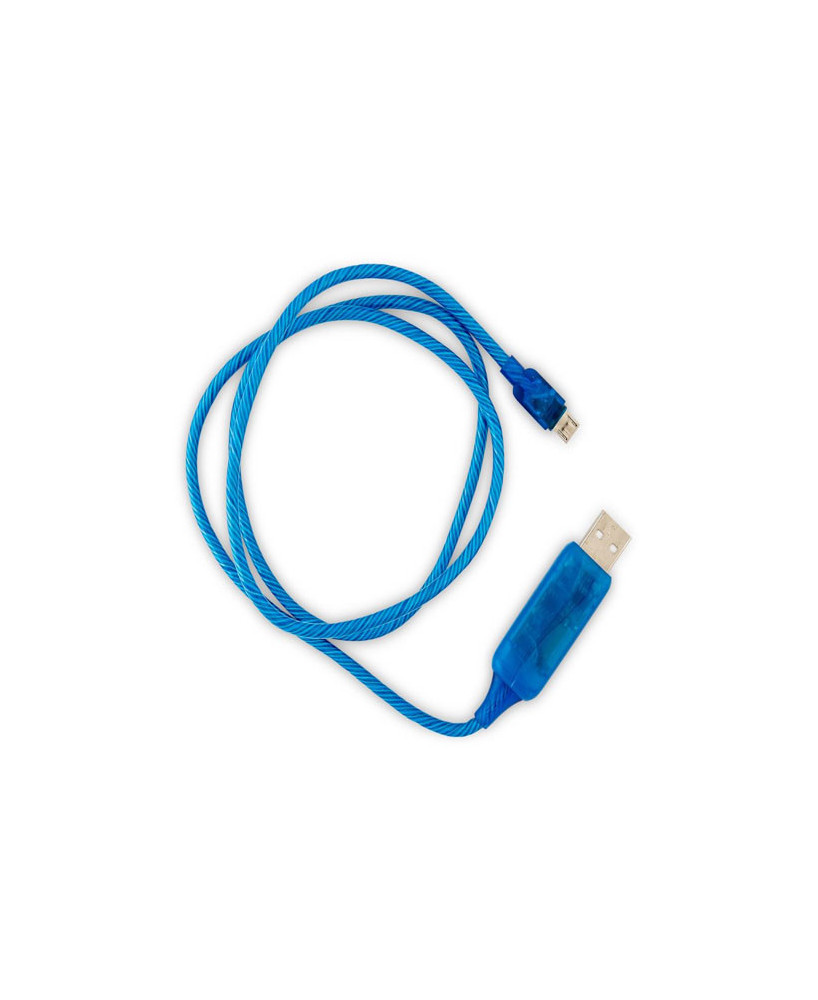 Buy Astrotek 1m LED Light Up Visible Flowing Micro USB Charger Data Cable in Blue CK-VS802-BL