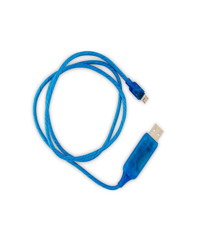 Buy Astrotek 1m LED Light Up Visible Flowing Micro USB Charger Data Cable in Blue CK-VS802-BL