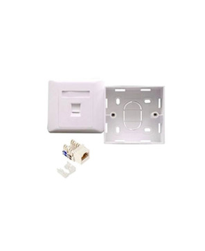 Buy Astrotek CAT6 RJ45 Network Wall Face Plate Outlets 86x86mm 1 Port Socket Kit ATP-SC-6-1