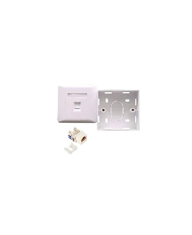 Buy Astrotek CAT6 RJ45 Network Wall Face Plate Outlets 86x86mm 1 Port Socket Kit ATP-SC-6-1