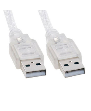 Buy Astrotek 2m Type A Male to Type A Male USB 2.0 Cable in Transparent AT-USB2-AMAM-2M