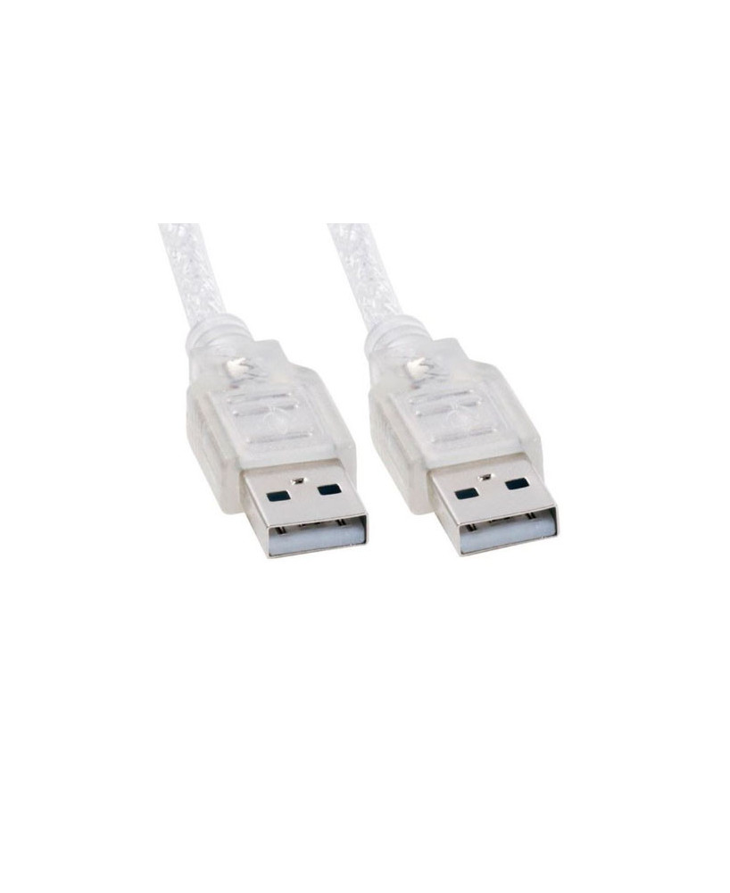 Buy Astrotek 2m Type A Male to Type A Male USB 2.0 Cable in Transparent AT-USB2-AMAM-2M