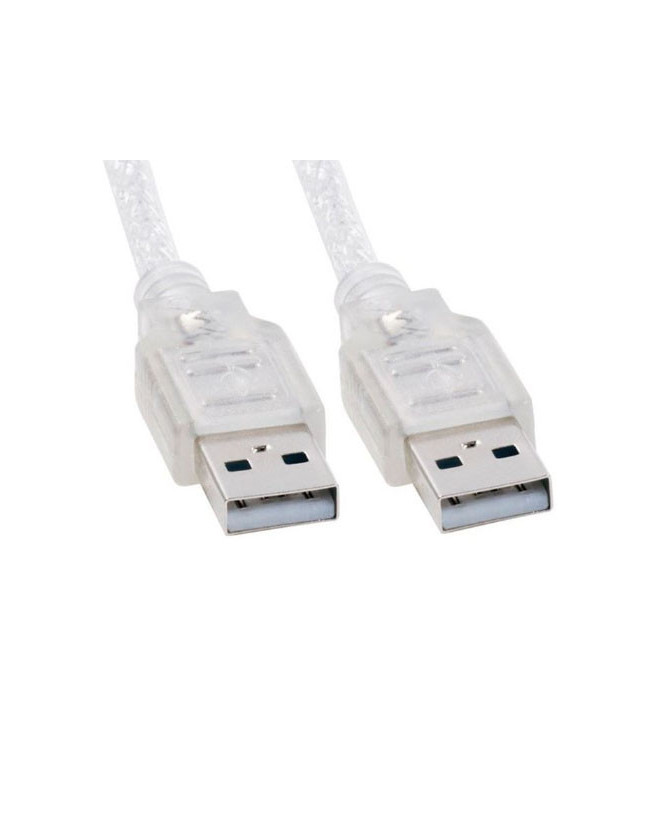 Buy Astrotek 2m Type A Male to Type A Male USB 2.0 Cable in Transparent AT-USB2-AMAM-2M