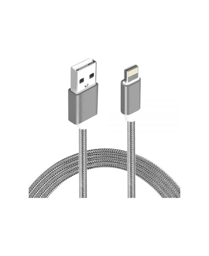 Buy Astrotek 1m USB Lightning Data Sync Charger AT-USBLIGHTNINGW-1M in Grey/White