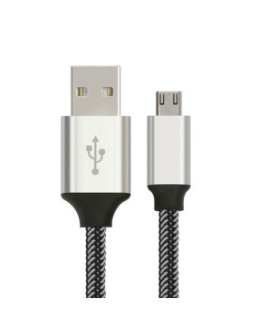 Buy Astrotek 2m Micro USB Data Sync Charger Cable AT-USBMICROBW-2M in Silver/White