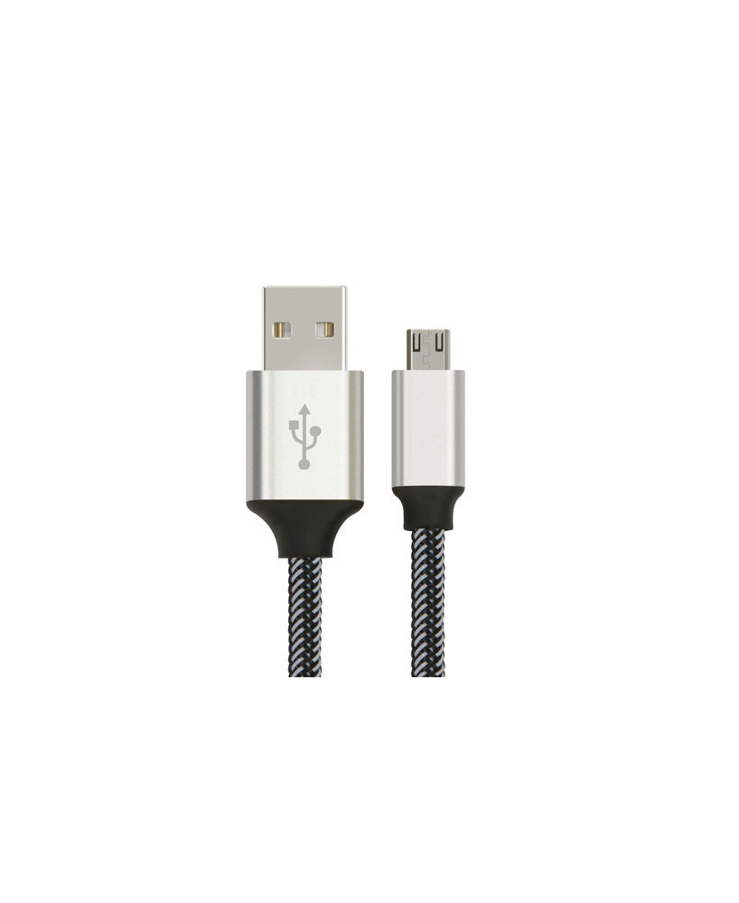 Buy Astrotek 2m Micro USB Data Sync Charger Cable AT-USBMICROBW-2M in Silver/White