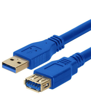 Buy Astrotek 1m USB 3.0 A-Male to A-Female Extension Cable in Blue AT-USB3-AA-1M