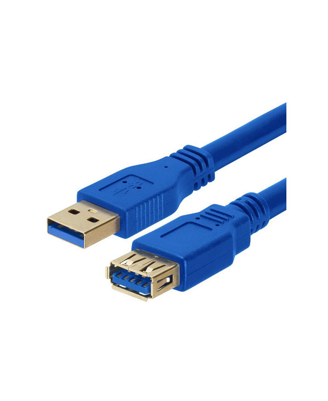 Buy Astrotek 1m USB 3.0 A-Male to A-Female Extension Cable in Blue AT-USB3-AA-1M