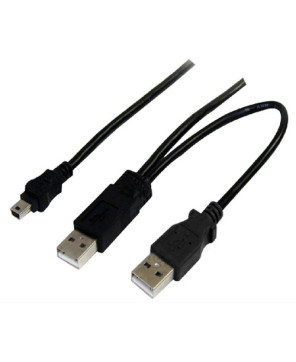 Buy Astrotek 2m 2x USB 2.0 A-Male to USB Mini-B 5-Pin Male Y Splitter Cable AT-USB-AM-AMMBM