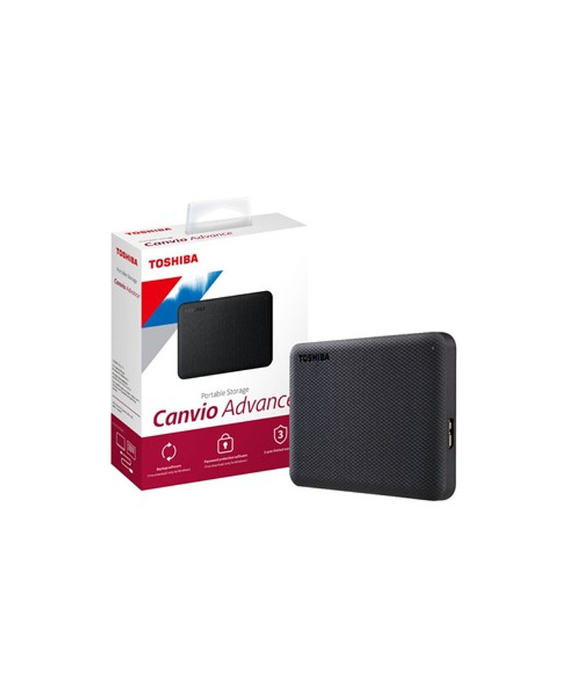 Buy Toshiba Canvio Advance V10 USB 3.0 Portable External HDD in Black HDTCA10AK3AA