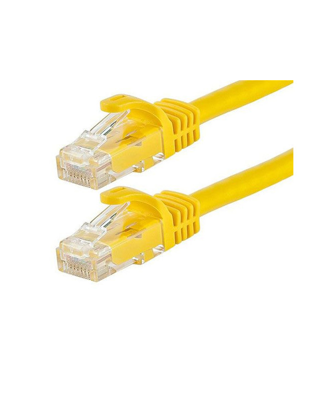 Astrotek 0.5m CAT6 Premium RJ45 Ethernet Network LAN UTP Patch Cord in Yellow AT-RJ45YELU6-05M