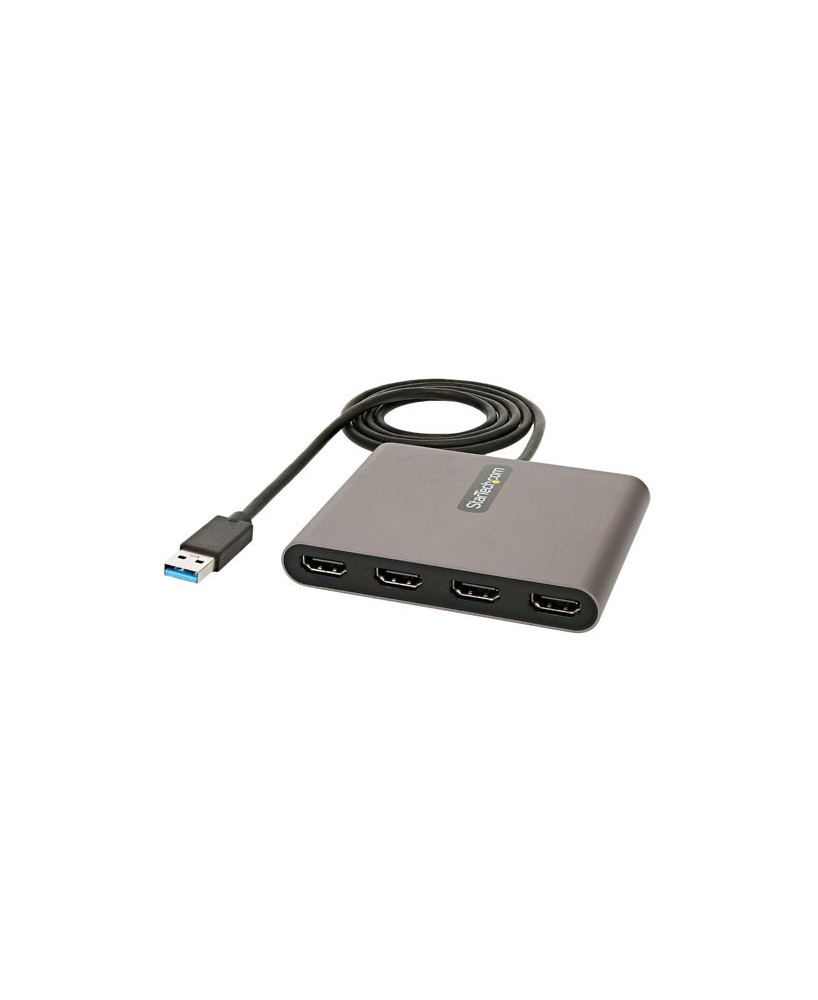 Buy StarTech USB 3.0 to 4x HDMI Adapter USB32HD4 in Space Gray