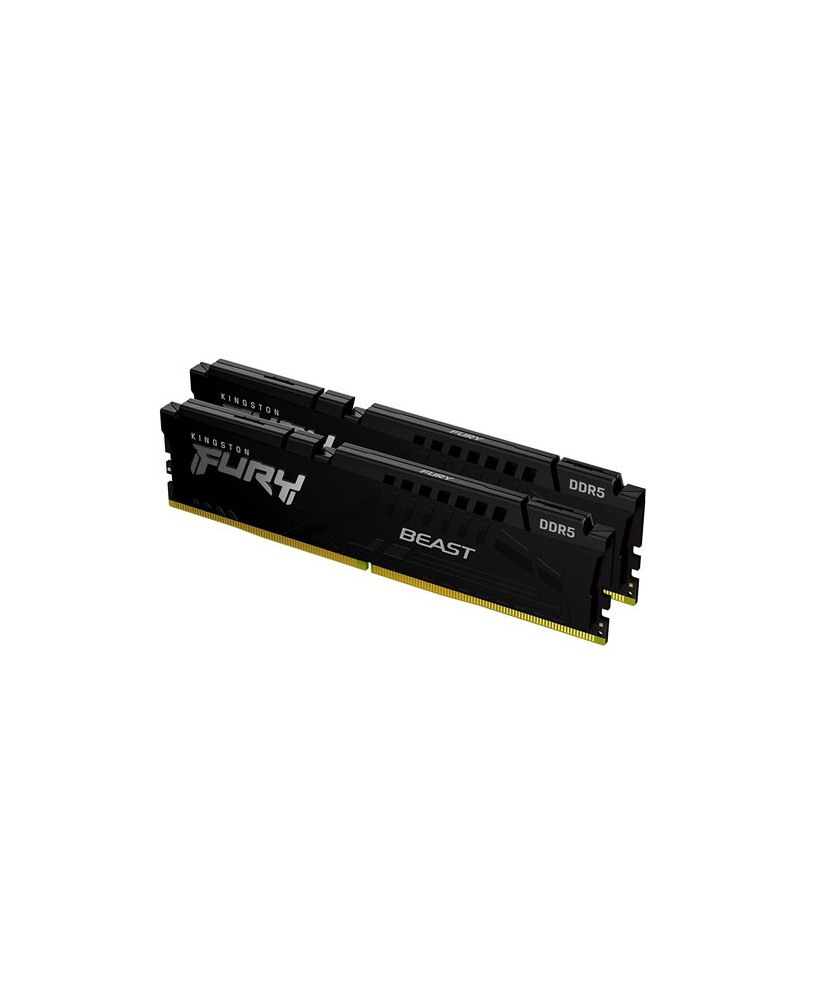 Kingston Fury Beast 32GB 2x16GB 5600MHz DDR5 CL40 DIMM Kit of 2 Desktop Memory KF556C40BBK2-32 in Black