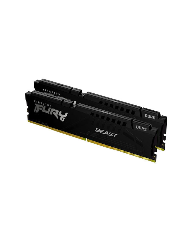 Kingston Fury Beast 32GB 2x16GB 5600MHz DDR5 CL40 DIMM Kit of 2 Desktop Memory KF556C40BBK2-32 in Black