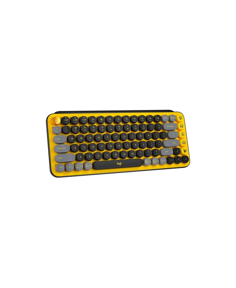 Buy Logitech POP Keys Keyboard - Wireless Connectivity- Yellow 920-010577