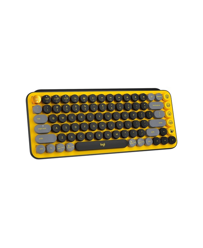 Buy Logitech POP Keys Keyboard - Wireless Connectivity- Yellow 920-010577